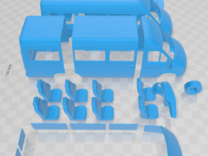 mercedes benz sprinter 903 passenger van l3h2 2000 printable 3D Принт Модель