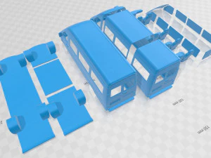 mercedes benz sprinter 903 passenger van l3h2 2000 printable 3D Print Model