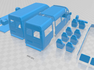 mercedes benz sprinter 903 passenger van l3h2 2000 printable 3D Принт Модель
