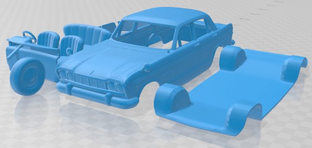 nissan skyline s54 2000 gt 1964 printable car 3D-printmodel .c4d .max .obj .3ds .fbx .stl .blend 