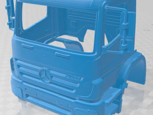 mercedes benz axor 2005 printable cabin truck 3D Print Model