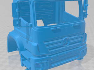 mercedes benz axor 2005 printable cabin truck 3D प्रिंट मॉडल