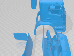 mercedes benz axor 2005 printable cabin truck 3D Print Model