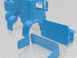 mercedes benz axor 2005 printable cabin truck 3D Print Model