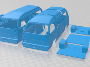 三菱 デリカ スター ワゴン 4WD GLX 1982 印刷可能なバン 3Dプリントモデル
