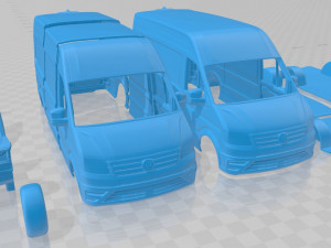 volkswagen crafter l1h2 2017 printable van 3Dプリントモデル