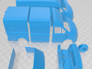 volkswagen crafter l1h2 2017 printable van 3Dプリントモデル