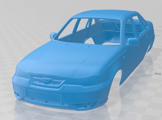daewoo nexia 2012 printable body car 3D Print Model .c4d .max .obj .3ds .fbx .stl .blend 