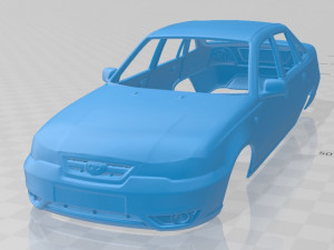 daewoo nexia 2012 printable body car 3D प्रिंट मॉडल
