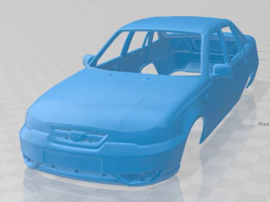 Daewoo Nexia 2012 druckbare Karosserie 3D Druckmodell