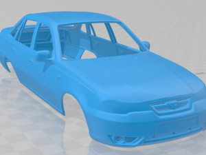 daewoo nexia 2012 printable body car 3D Print Model
