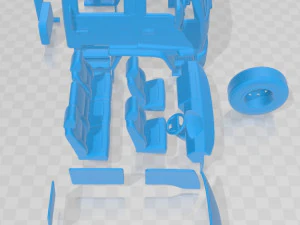 Isuzu FTR 800 1997 druckbarer Kabinen-Lkw 3D Druckmodell