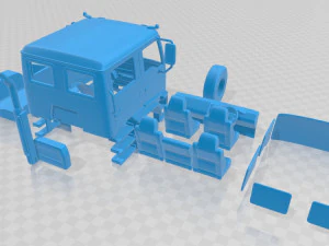 Isuzu FTR 800 1997 druckbarer Kabinen-Lkw 3D Druckmodell