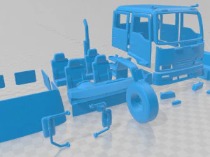 isuzu ftr 800 1997 printable cabin truck 3D Print Model