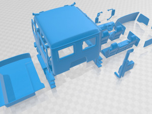 isuzu ftr 800 1997 printable cabin truck 3Dプリントモデル