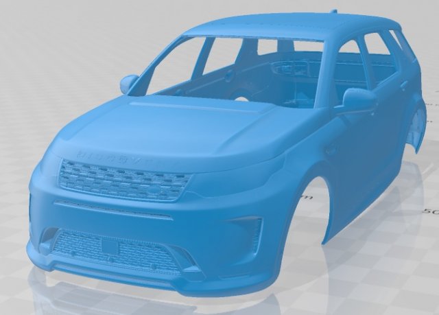 land rover discovery sport 2020 printable body car Modèles 3D en vedette .c4d .max .obj .3ds .fbx .stl .blend 
