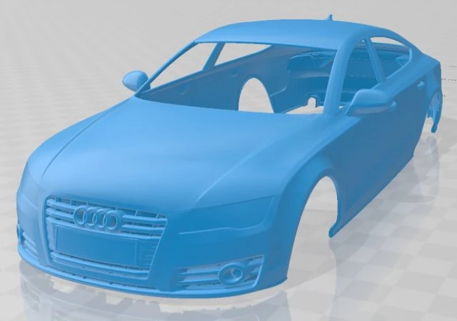 audi a7 sportback 2011 printable body car 3D Print Model .c4d .max .obj .3ds .fbx .stl .blend 