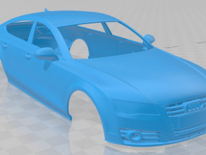 audi a7 sportback 2011 printable body car Modèles 3D en vedette