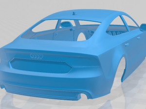 audi a7 sportback 2011 printable body car Modèles 3D en vedette
