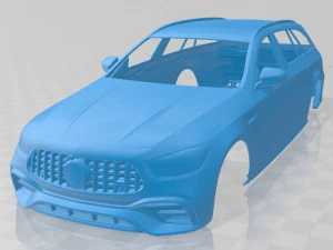 メルセデス E63 エステート AMG 2021 印刷可能なボディ車 3Dプリントモデル