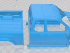 toyota tundra access cab sr5 1999 printable body car 3D-printmodel