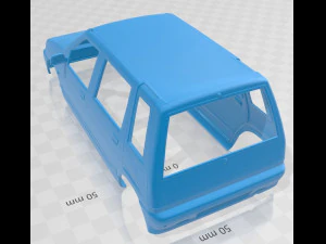 Daewoo Tico 1993 druckbare Karosserie 3D Druckmodell