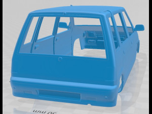 daewoo tico 1993 printable body car 3D Print Model