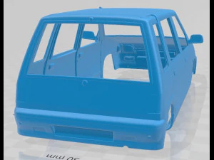Daewoo Tico 1993 druckbare Karosserie 3D Druckmodell