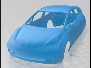 nissan leaf 2011 printable body car Modèles 3D en vedette