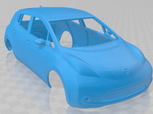 nissan leaf 2011 printable body car Modèles 3D en vedette