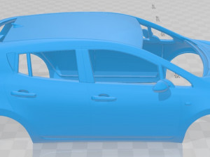 nissan leaf 2011 printable body car Modèles 3D en vedette