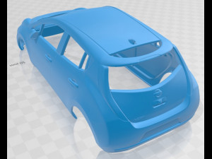 nissan leaf 2011 printable body car Modèles 3D en vedette