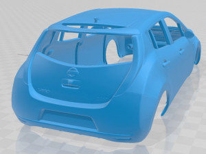 nissan leaf 2011 printable body car Modèles 3D en vedette