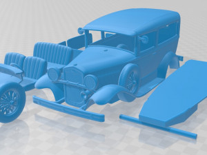 model a 1927 printable car 3D Print Model