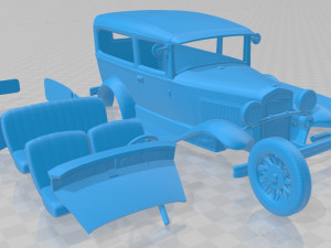 model a 1927 printable car 3Dプリントモデル