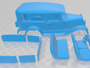 model a 1927 printable car 3Dプリントモデル