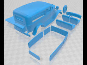 model a 1927 printable car 3Dプリントモデル