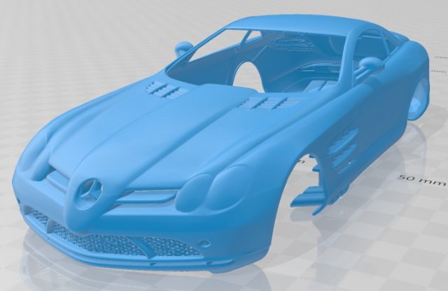 mercedes benz slr mclaren 2005 printable body car Modello di stampa 3D .c4d .max .obj .3ds .fbx .stl .blend 
