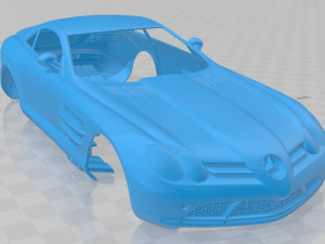 mercedes benz slr mclaren 2005 printable body car Modello di stampa 3D