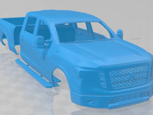 nissan titan xd pro 4x 2016 printable body car 3D Print Model