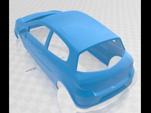 renault clio 3 door 2010 printable body car Modello di stampa 3D
