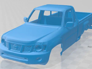 日産パトロールピックアップ 2016 印刷可能なボディ車 3Dプリントモデル