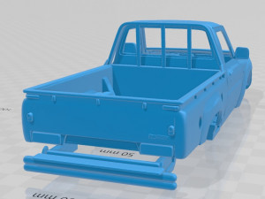 nissan patrol pickup 2016 printable body car 3Dプリントモデル