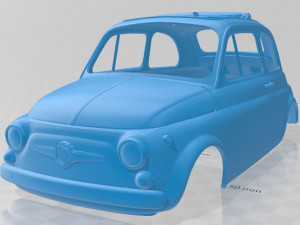 fiat 595 abarth esseesse 1968 printable body car 3D Print Model
