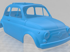 fiat 595 abarth esseesse 1968 printable body car 3Dプリントモデル