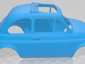 fiat 595 abarth esseesse 1968 printable body car 3Dプリントモデル