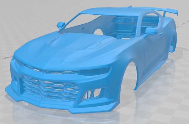 camaro zl1 2020 printable body car 3D Принт Модель .c4d .max .obj .3ds .fbx .stl .blend 