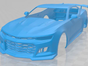 carro com carroceria imprim&iacute;vel camaro zl1 2020 Modelo de Impressão 3D