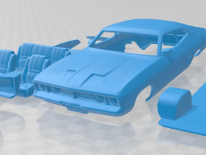 falcon gt coupe 1973 printable car Modèles 3D en vedette