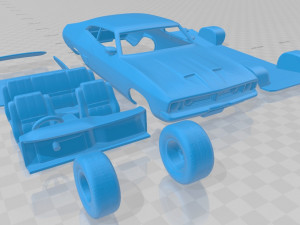 falcon gt coupe 1973 printable car Modèles 3D en vedette